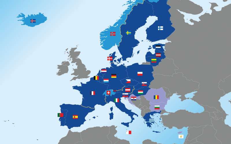 Zemljevid, Schengen