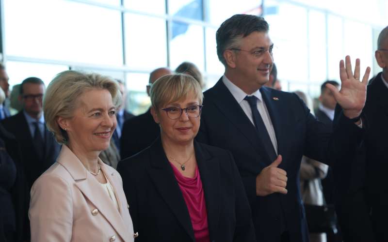 ursula von der leyen, nataša pirc musar, andrej plenković