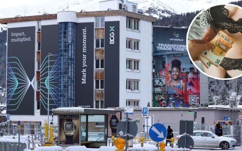 Spremljevalke, Davos