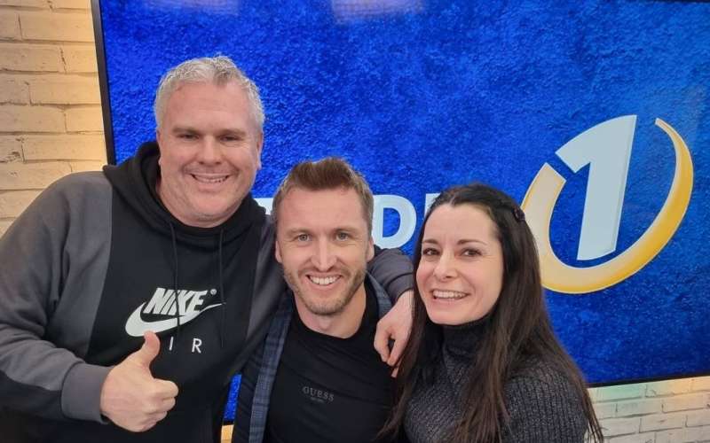 Miha Deželak, Denis Avdić in Jana morelj