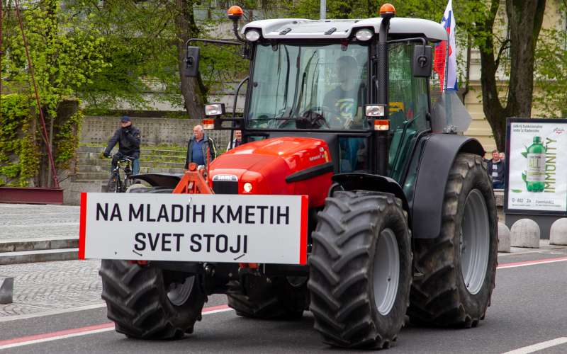kmetje, protest, shod