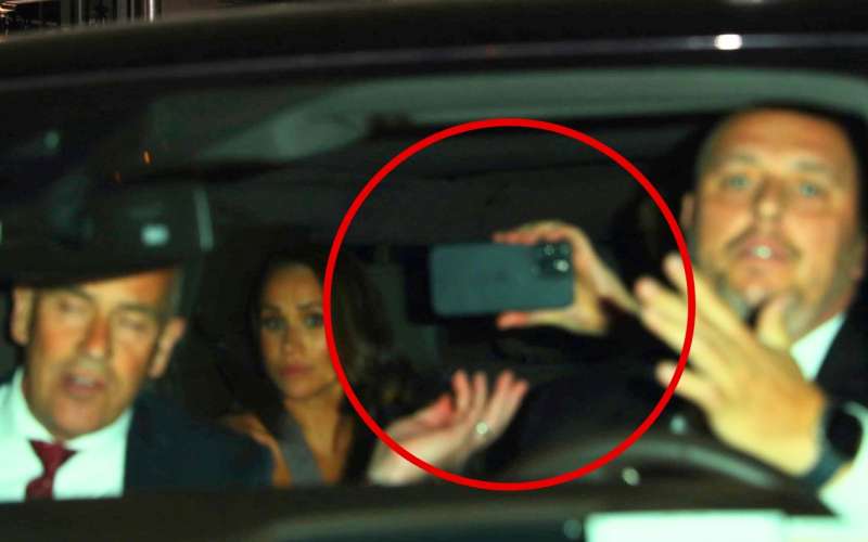 Harry in Meghan v prvem avtomobilu, Harry je ves čas snemal dogajanje ... kasneje se je parček prese