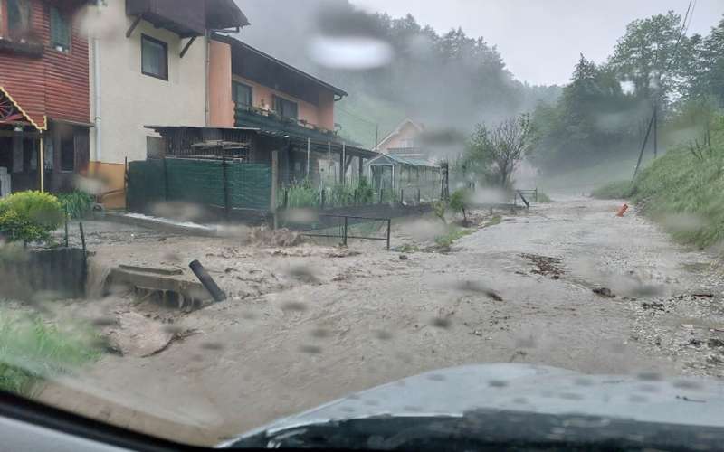kamniška graba, poplave