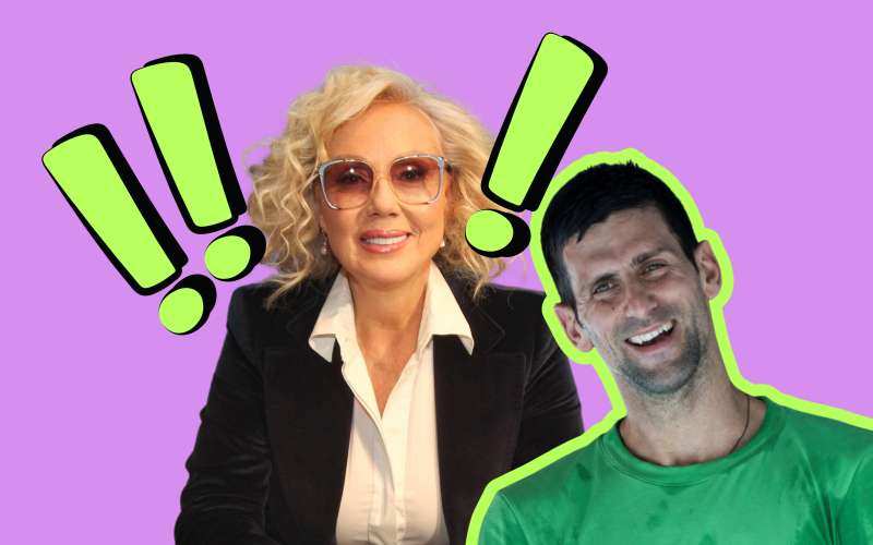 Lepa Brena in Novak Đoković