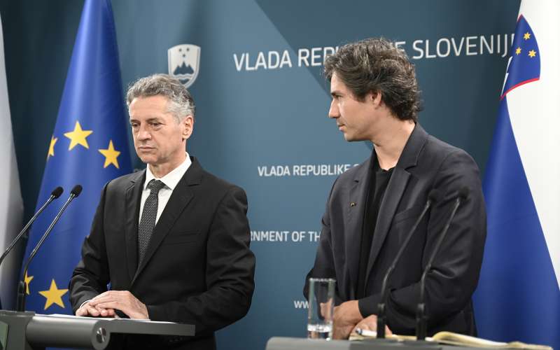 Robert Golob in Luka Mesec