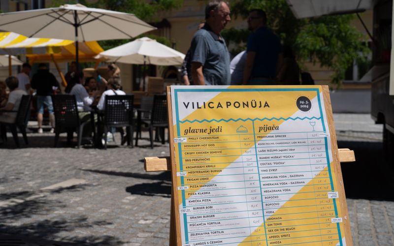 sočna-vilica, hrana, pijača