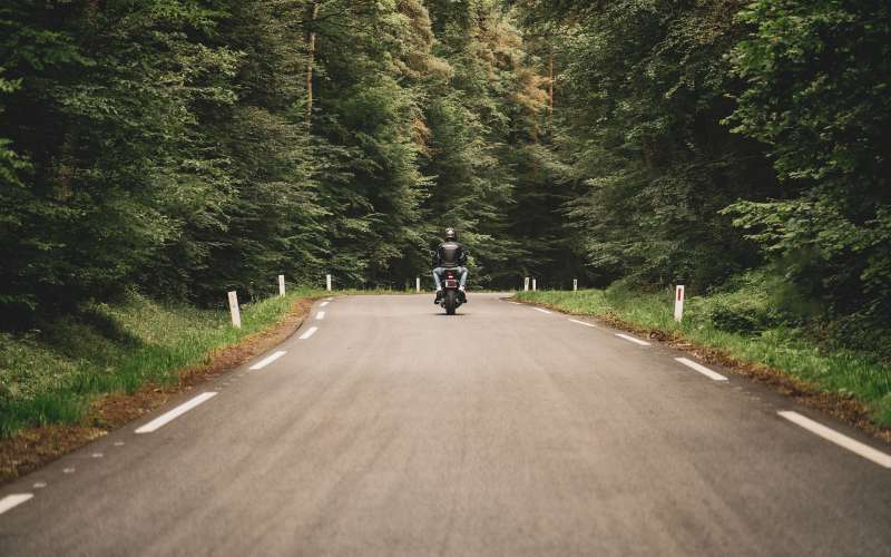 simbolična, motoristi, motor, cesta, motorno-kolo, promet