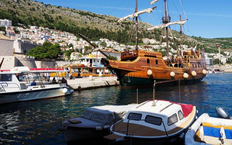 čoln ladja pristanišče dubrovnik