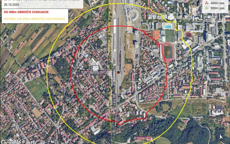 nova gorica, evakuacija