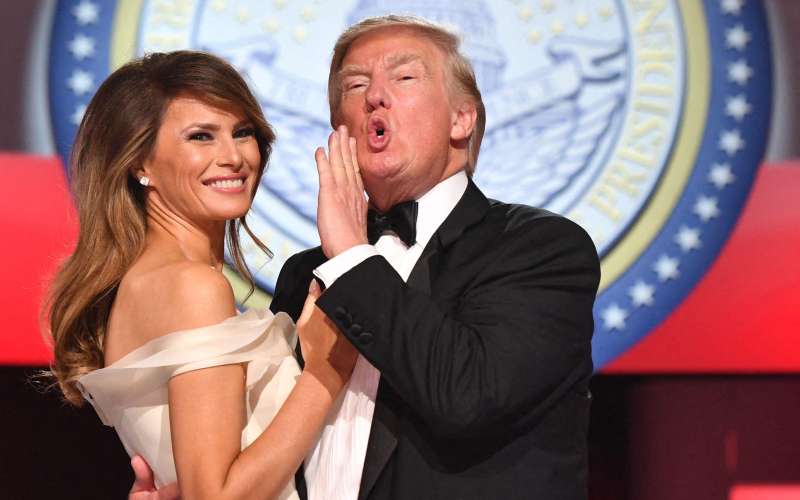 Melania in Donald Trump