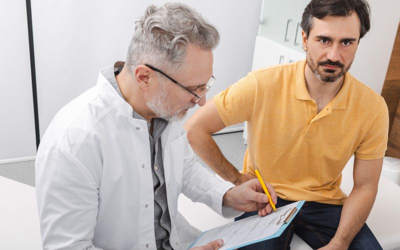 moška neplodnost, zdravnik