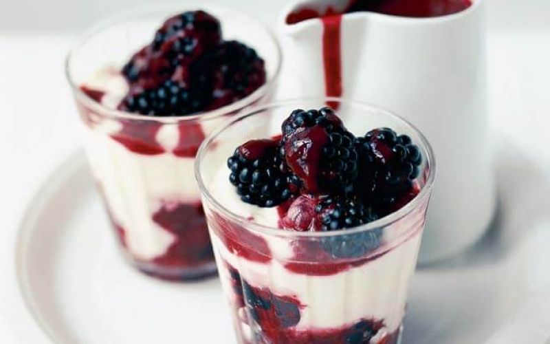Blackberry honey creamsSimply summer fruitspage 99