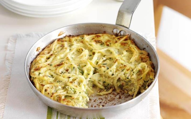 spaghetti omelette