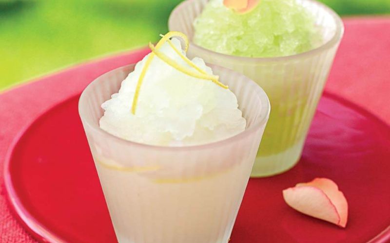 melonina granita z rozno aromo