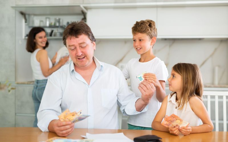 žepnina, denar, otrok, varčevanje