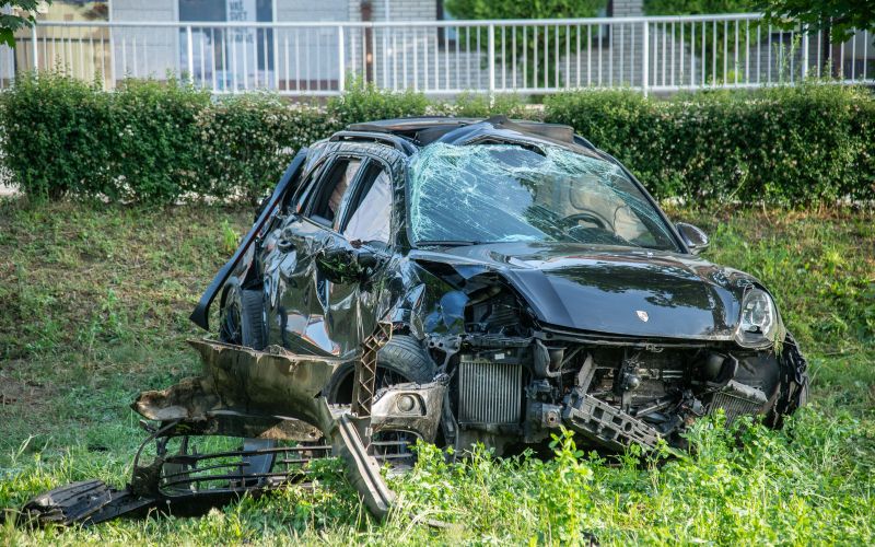 prometna-nesreča, lendavska-ulica-2025, porše, porsche