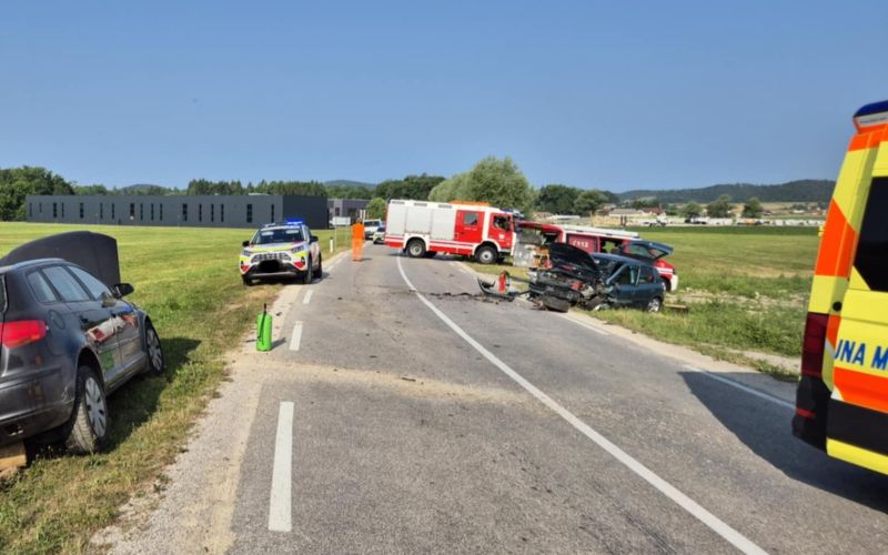 PGD Trebnje nesreča gasilci