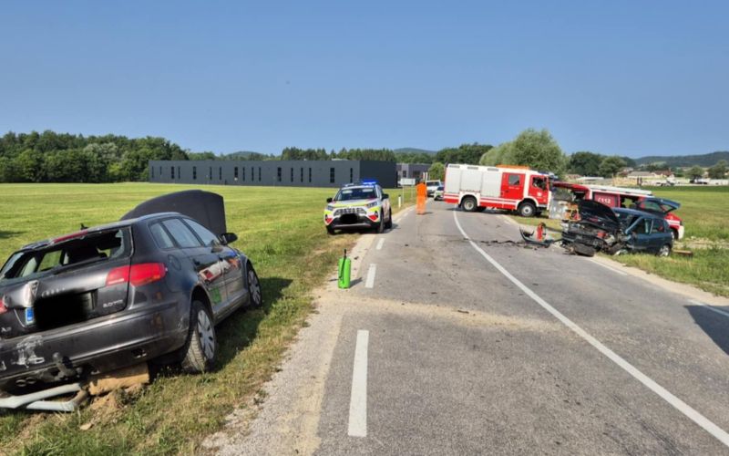 PGD Trebnje nesreča gasilci
