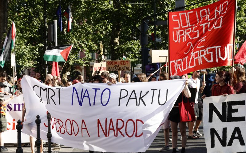 nato, protest