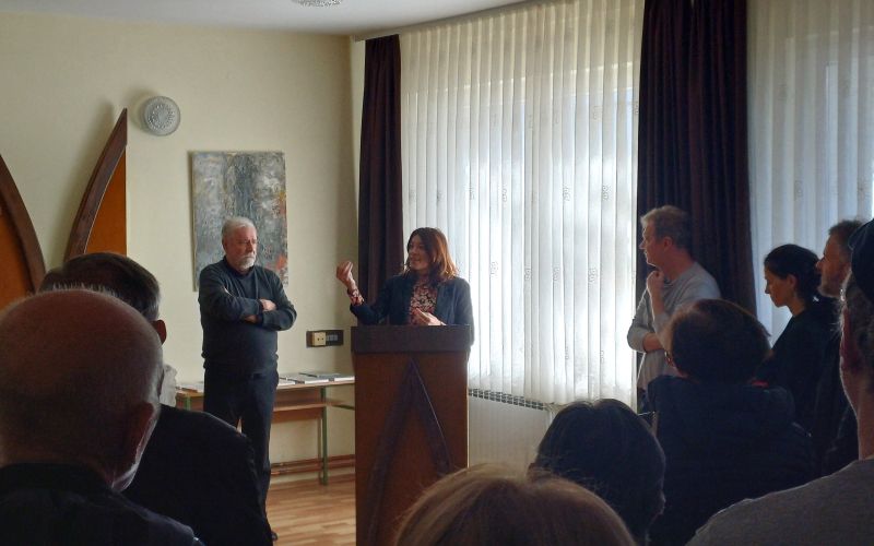 nikolaj beer, križevci, slavistično društvo prekmurja prlekije in porabja, pohod, razstava