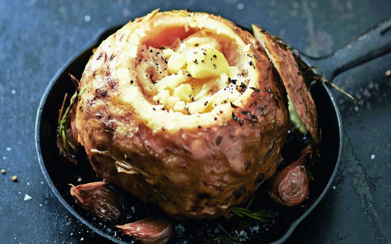 Pečena gomoljna zelena