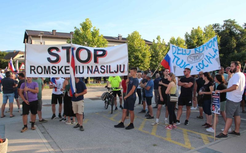 protest, romska-problematika