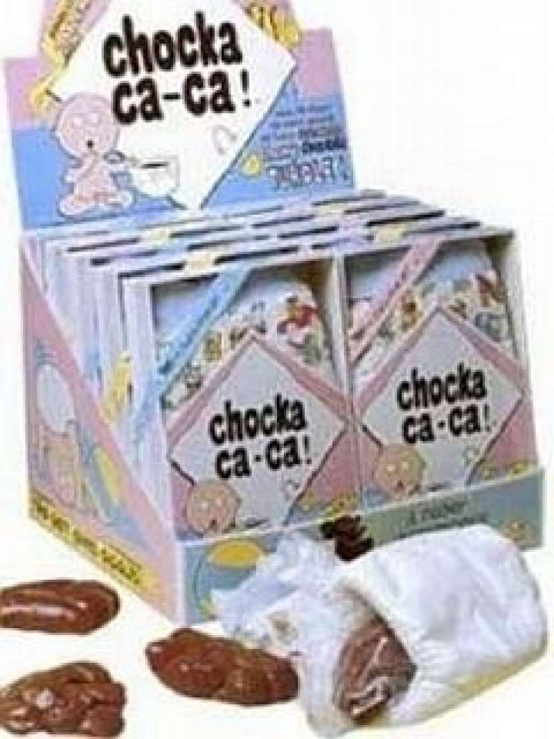Otroški kakci so čokoladni bomboni, imenovani Chocka ca-ca!