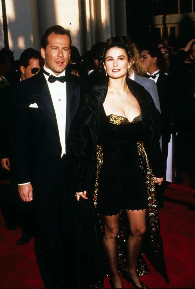 Demi Moore še v časih, ko sta bila z Bruceom Willisom srečno poročena.