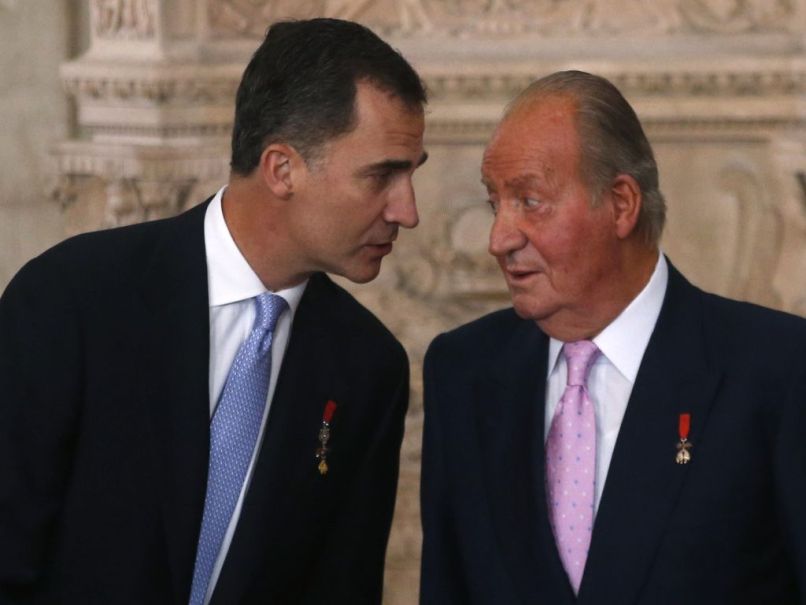Juan Carlos in Felipe