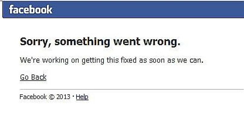 facebook crash