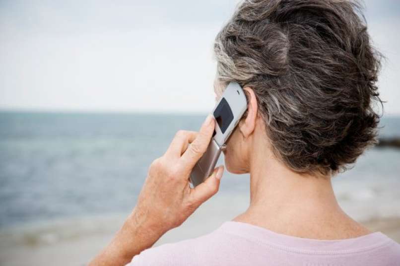 Telefoniranje, plaža, morje