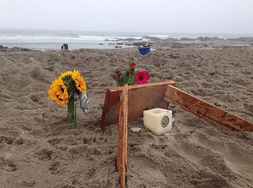 grob, plaža, oregon