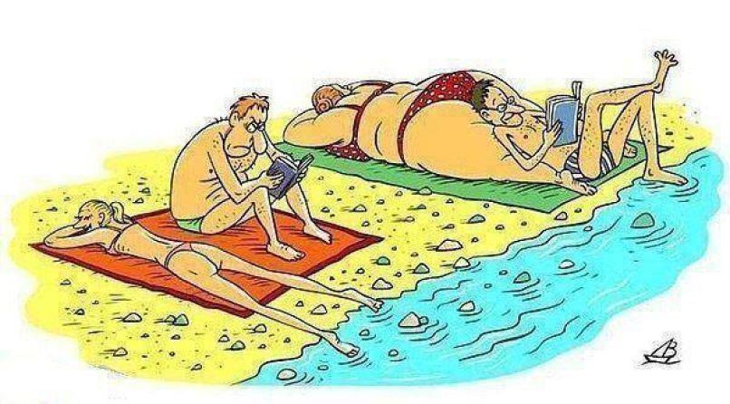 Karikatura - Na morju
