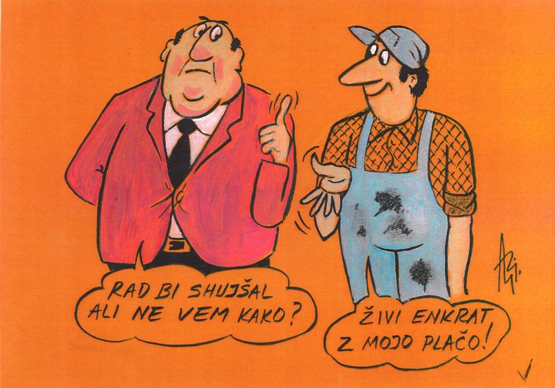 Karikatura - Hladna prha