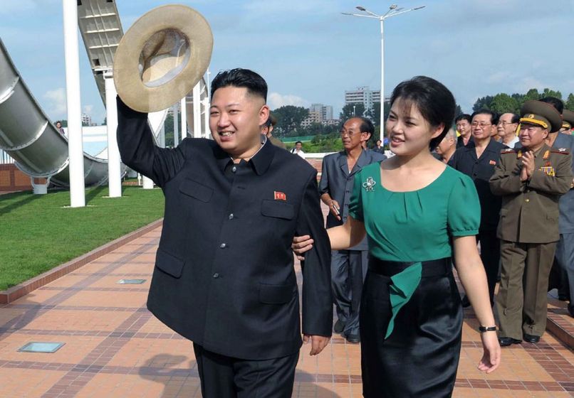 Kim Jong Un in Kim Yo Jong