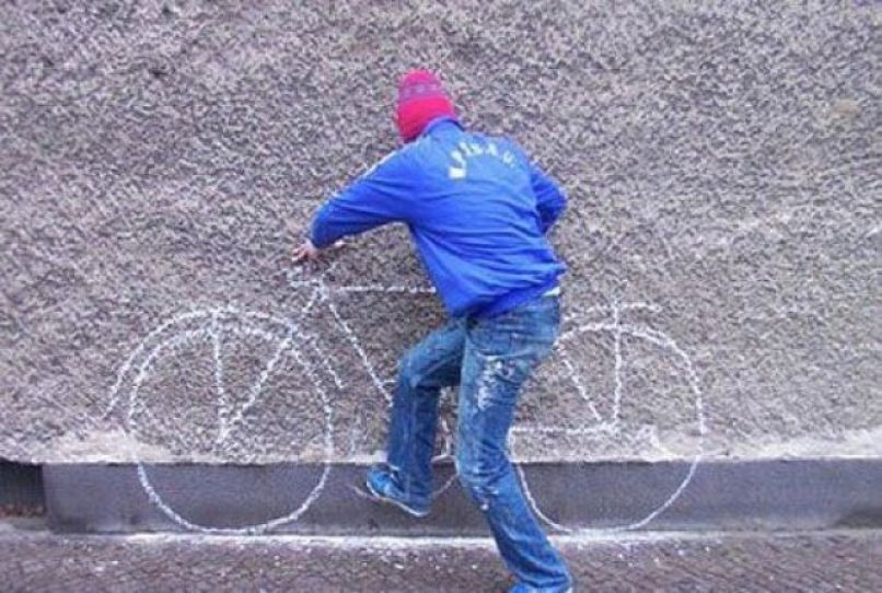 s tem kolesom se pa ne bo mogel voziti