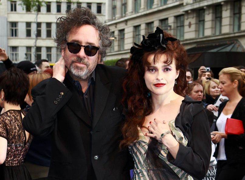 Tim Burton in Helena Bonham Carter