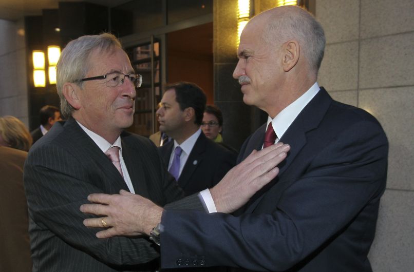 george papandreou jean claude juncker
