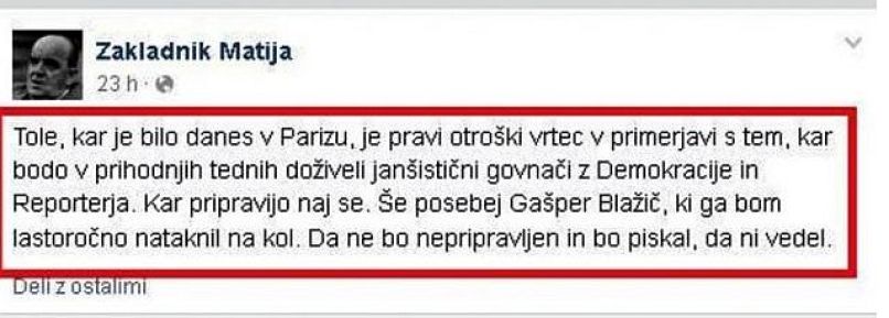 grožnja, zakladnik, matija, reporter, demokracija