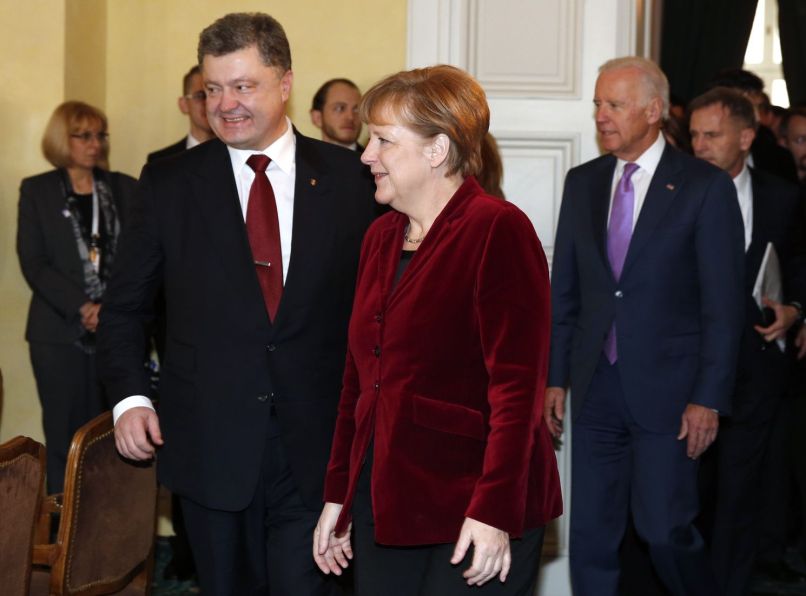 merkel, porošenko