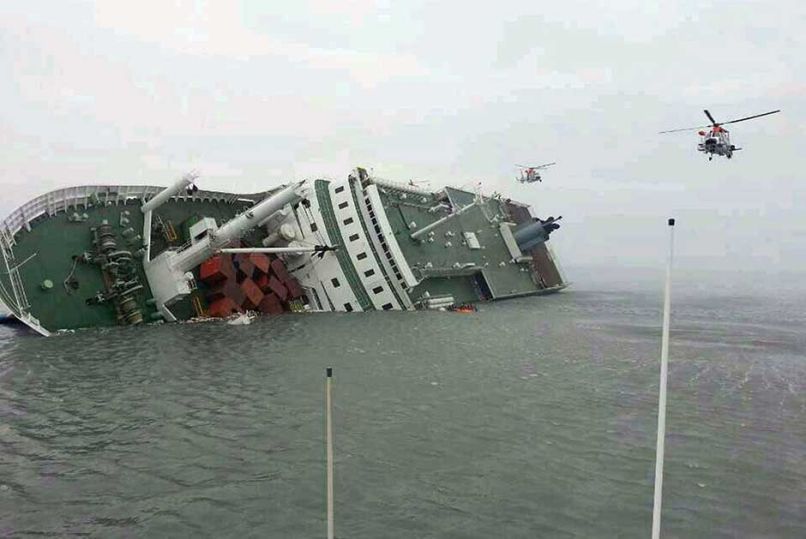 sewol južna koreja trajekt nesreča morje smrt