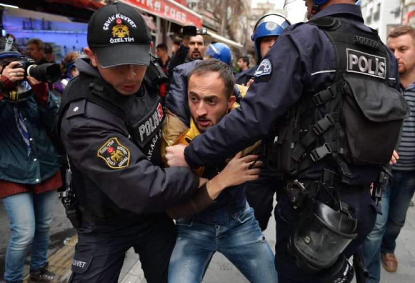 turčija, policija, protest