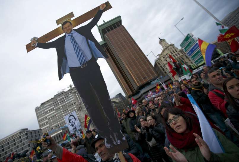 madrid, protest