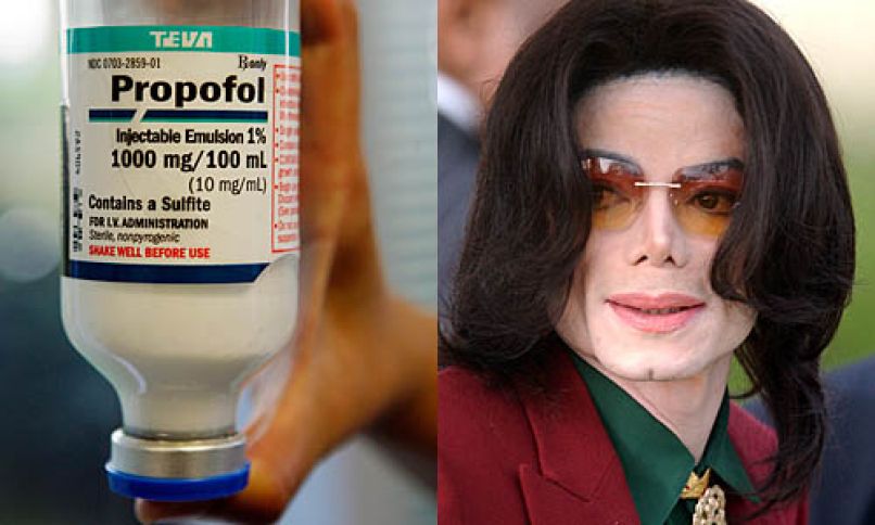 propofol zdravilo anestetik analgetik michael jackson tony