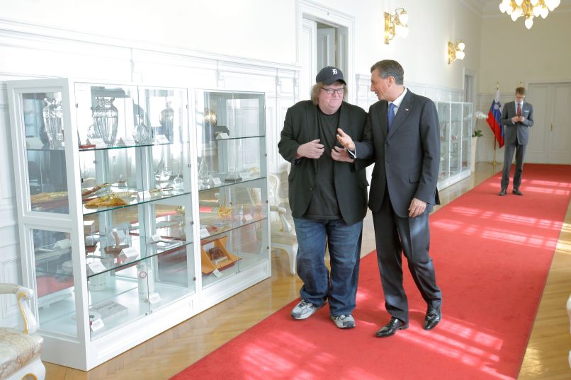 Michael Moore in Borut Pahor
