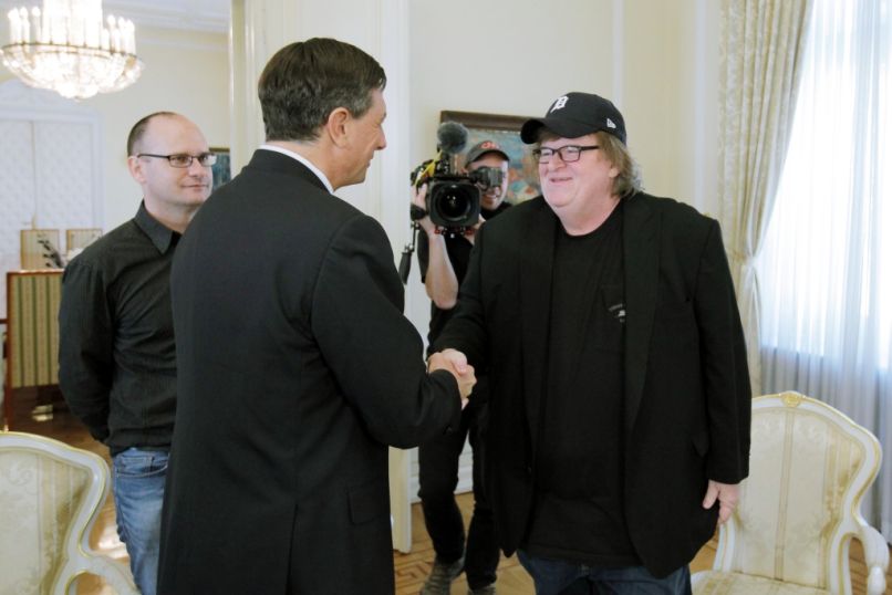 michael moore, borut pahor2