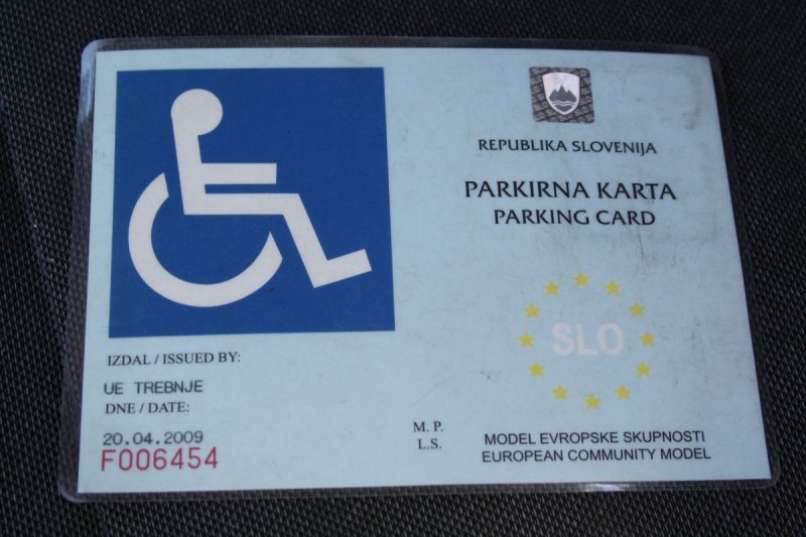 parkirna karta, mitja prijatelj