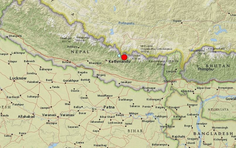 potres, nepal