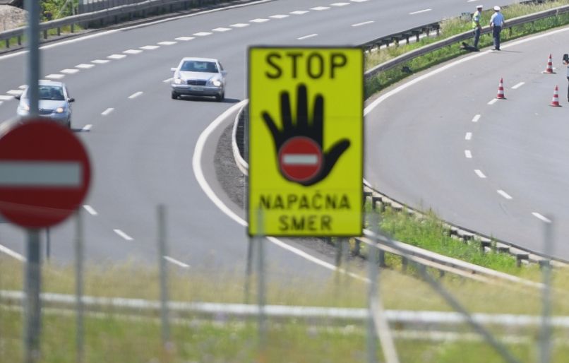 napačna smer, obvoznica, ljubljanska, bizovik1