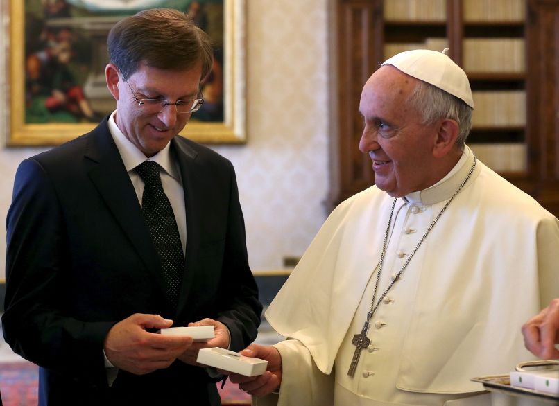 Pogovor med papežem in Cerarjem je potekal v sproščenem vzdušju
